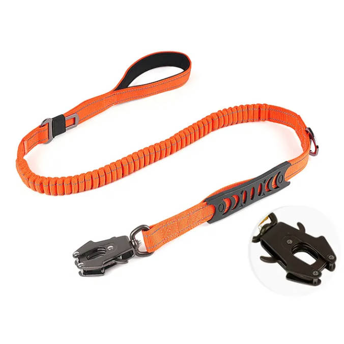 Nylon Reflective Frog Buckle Tactical Dog Leash